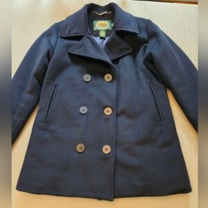 GUC Women's Cabela's Dark Navy Pea Coat Size Small